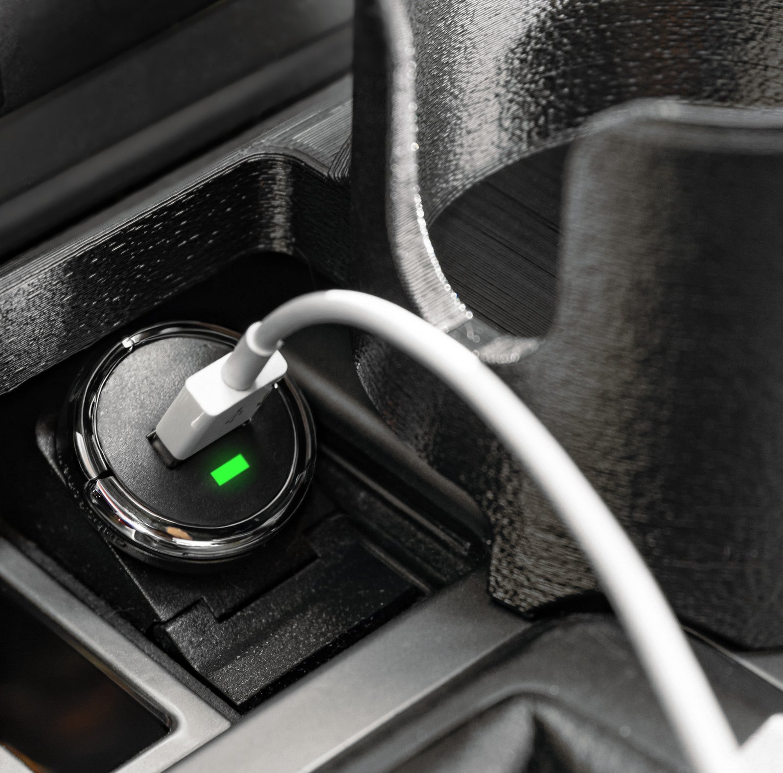 2-in-1 Getränkehalter + Handyhalter – Mittelkonsole – BMW 5er E60 / E61 VFL – Bild 4